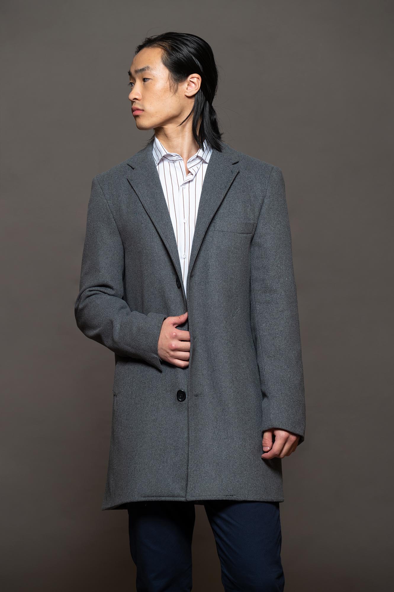 8016GR - ABRIGO WHISKY GRIS